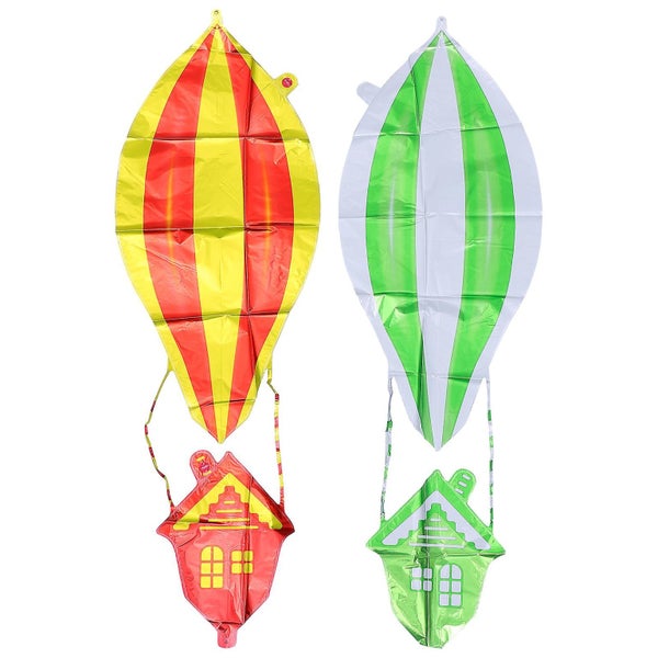 2 Pcs Hot Air Balloon Shape Aluminum Foil Balloons Party Balloons Photo Props Carousel 5