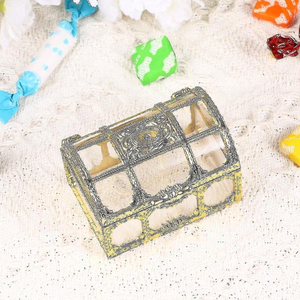 10 Pcs Halloween Decor Pirate Chest Jewelry Keepsake Boxes Anniversary Gift Box Carousel 2