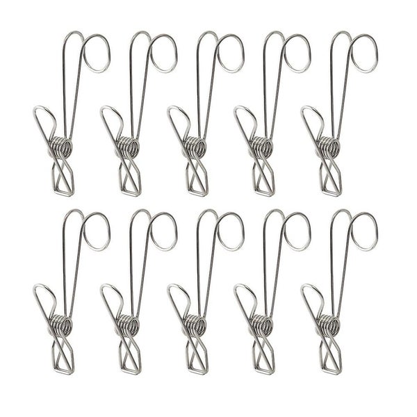 10 Pcs Metal Clips Heavy Duty Stainless Steel Clothespins Laundry Chip Clips Cl Carousel 1