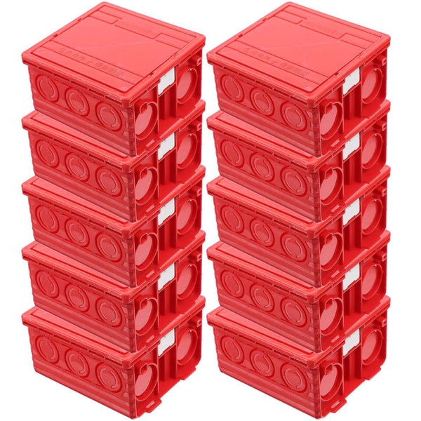 10 Sets Wall Socket Boxes 86 Type Wall Socket Mounting Box Socket Junction Boxe Carousel 1