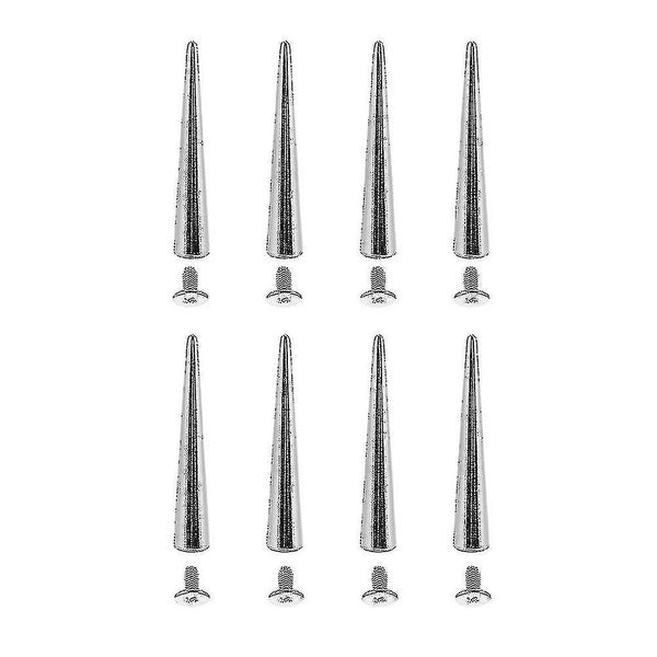 8pcs Punk Spike Studs Screw Back Spot Metal Leather Rivets Diy Cone Studs Carousel 1