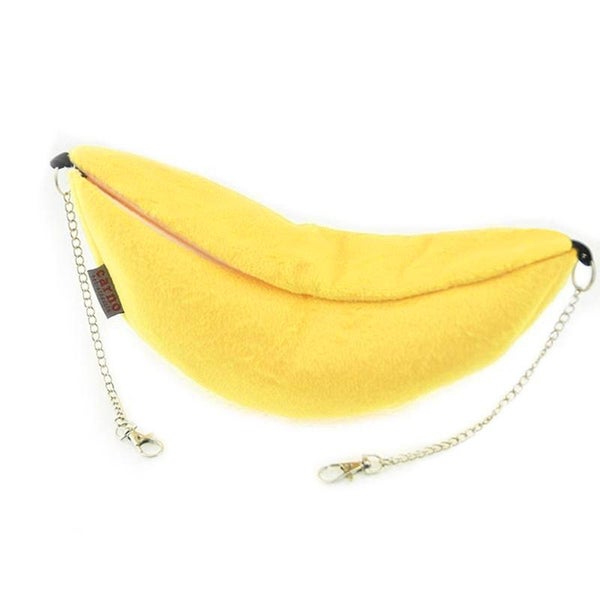 Hamster Cotton Nest Banana Shape House Hammock Bunk Bed House Toys Carousel 1