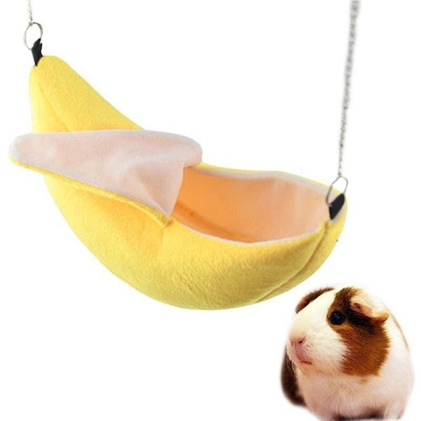 Hamster Cotton Nest Banana Shape House Hammock Bunk Bed House Toys Carousel 2