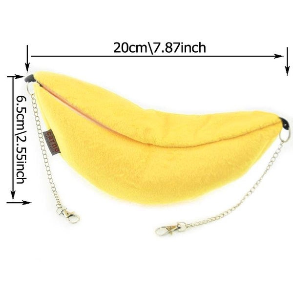 Hamster Cotton Nest Banana Shape House Hammock Bunk Bed House Toys Carousel 7