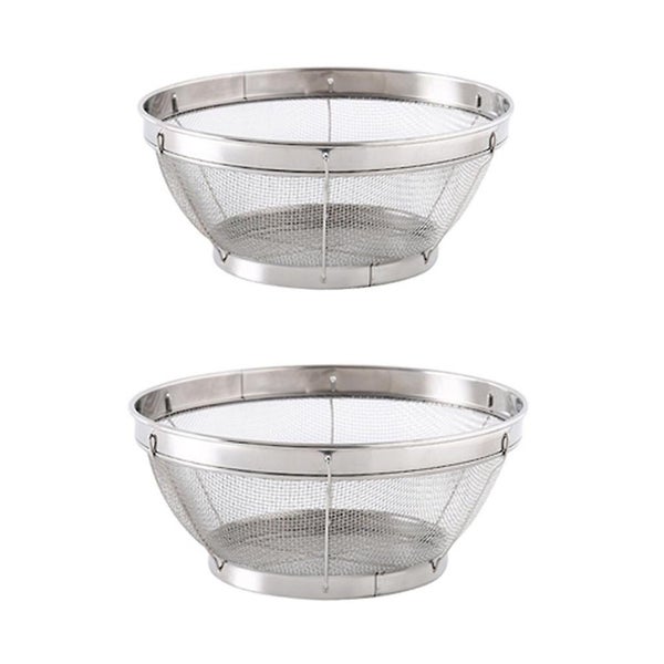2pcs Stainless Rice Wash Basket Kitchen Fruit Drain Basket Vegetable Washing Ba Carousel 1