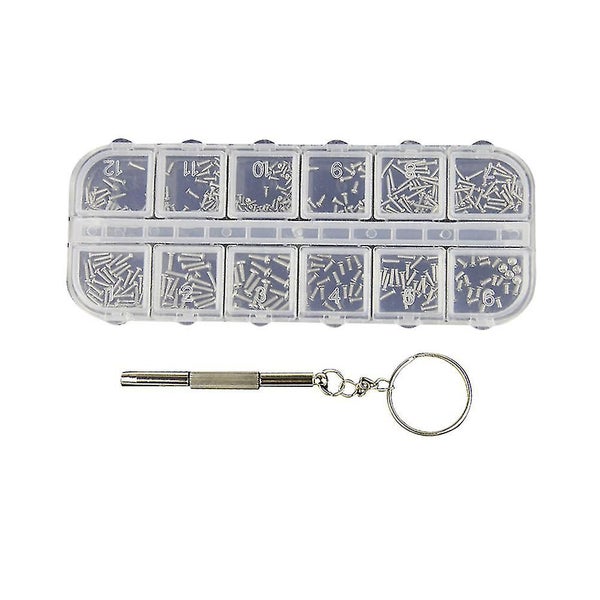 240 Pcs Magnetic Glasses Repairing Machine Screws Set Cushion Grip Screwdriver Carousel 1