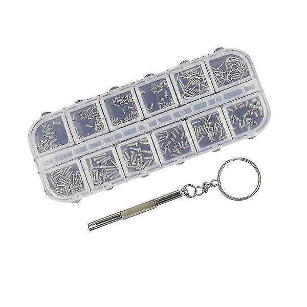 240 Pcs Magnetic Glasses Repairing Machine Screws Set Cushion Grip Screwdriver Carousel 3