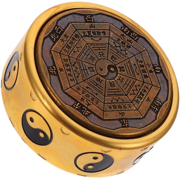 Chinese Brass Plaything Interesting Eight diagram shaped Craft Finger Toy Decom Carousel 1