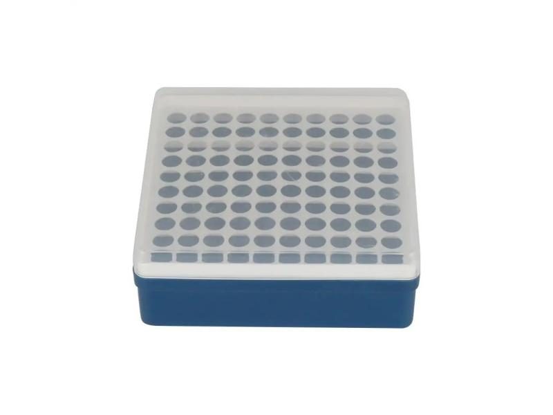 Plastic 100 Sockets Centrifuge Test Tube Rack With Cover For 1.5ML Test Tube Carousel 1