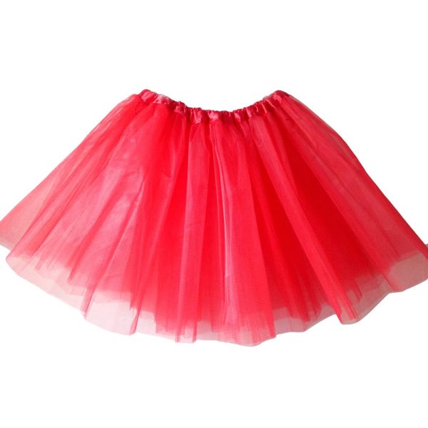 Adult Girl Three Layered Ballet Dance Tutu Skirt Classic Solid Color Carousel 1
