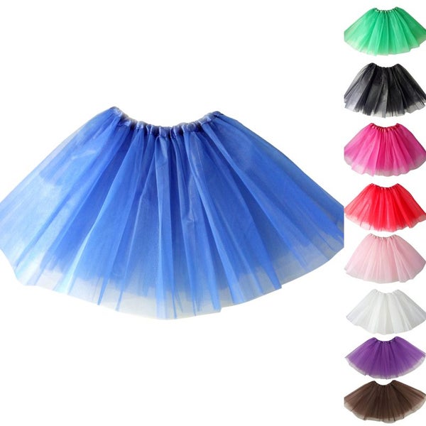 Adult Girl Three Layered Ballet Dance Tutu Skirt Classic Solid Color Carousel 2