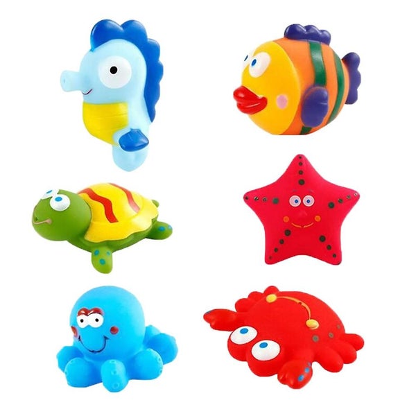 6 Pcs Jugetes Para Bebes Baby Bath Toy Bath Ocean Life Toy Bath Toy Ocean Life Carousel 1