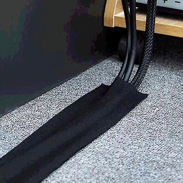 Floor Cord Cover Carpet Cable Protector Cable Management Floor Cord Concealer 3 Carousel 2