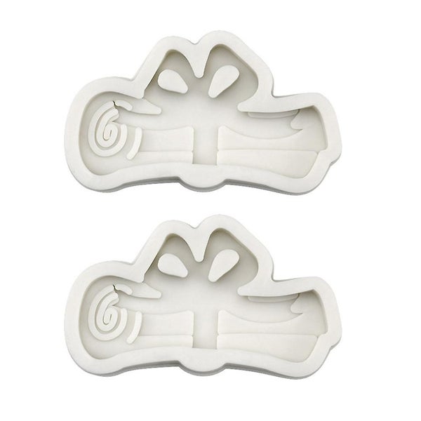 2 Pcs Silcone Molds Desserts Party Supplies Graduation Keychain Resin Grad Epox Carousel 1