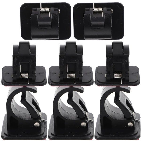 8 Pcs Curtains Holders Curtain Rod Accessories Bracket Curtain Rod Nail Free Ha Carousel 2