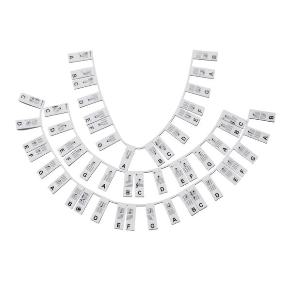 Piano Keyboard Stickers for 88/61 Key,Removable Piano Keyboard Note Carousel 1