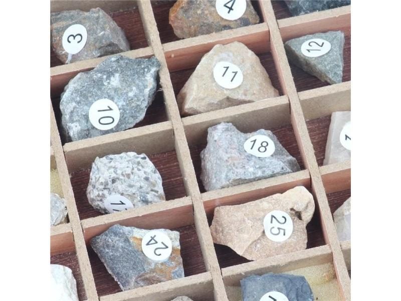 Mineral Rock Specimen Box 42 Kinds Primary School Geography Ore Science Carousel 2