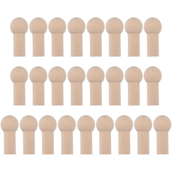 25 Pcs Wall Mounted Clothing Rack Wooden Pegs Wood Peg Hanger Wood Clothing Hoo Carousel 1