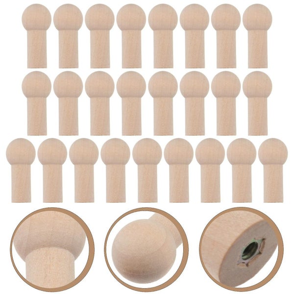 25 Pcs Wall Mounted Clothing Rack Wooden Pegs Wood Peg Hanger Wood Clothing Hoo Carousel 3