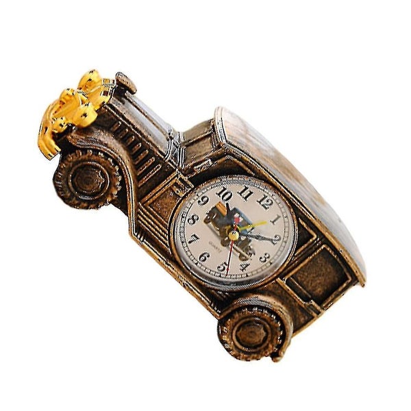 1pc Classic Car Shape Clock Desktop Alarm Clock Bedside Clock Room Decoration F Carousel 2