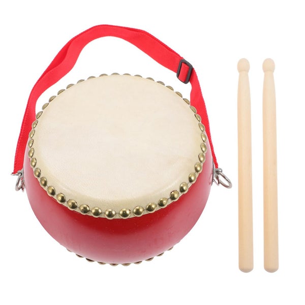 Educational Toys Kids Kids Toy Drum Hand Drum Wood Drum Musical Toy Kids Early Carousel 1