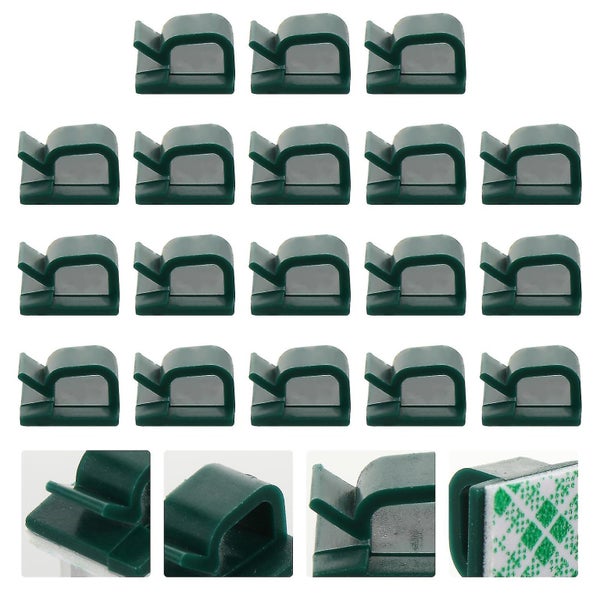 100 Pcs Self adhesive Cable Wire Clips Practical Wire Buckle Management Clamps Carousel 2