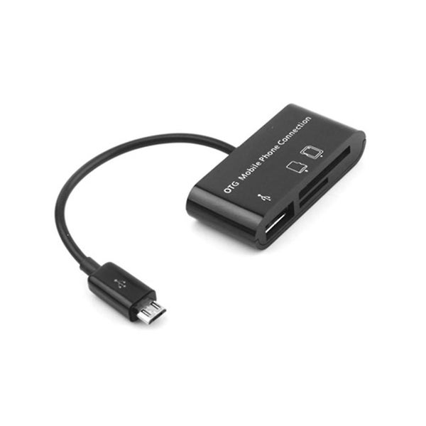 3 In 1 Otg Mobile Phone And Tablet Connection Micro Usb Connection Kit Hub Sd M Carousel 1