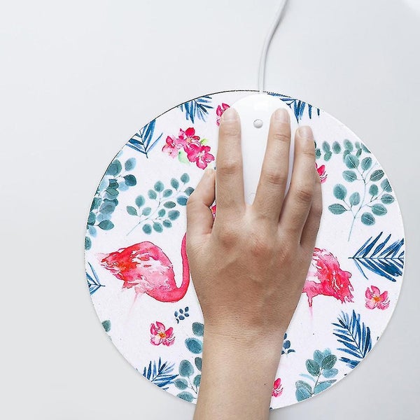 3pcs Round Gaming Mouse Pad Round Mouse Mat Non slip Flamingo Round Mouse Pads Carousel 2