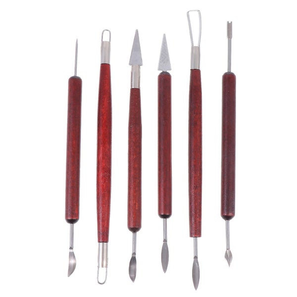 6pcs Useful Pottery Sculpting Tools Set Clay Pottery Sculpture Cutter Tools Carousel 1