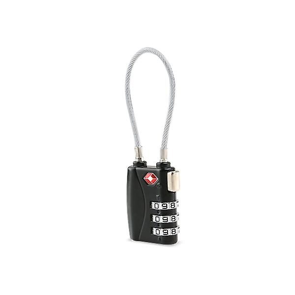 Mini Tsa Approved Security Cable Luggage Lock 3 digit Combination Password Lock Carousel 1
