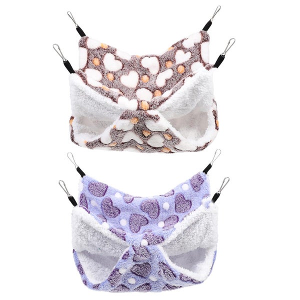 2pcs Comfortable Hamster Hammocks Pet Hanging Beds Hamster Sleeping Places Carousel 1