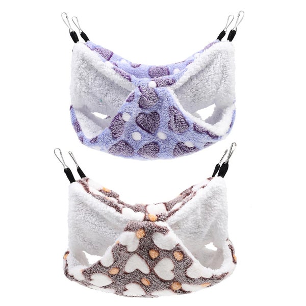 2pcs Comfortable Hamster Hammocks Pet Hanging Beds Hamster Sleeping Places Carousel 2