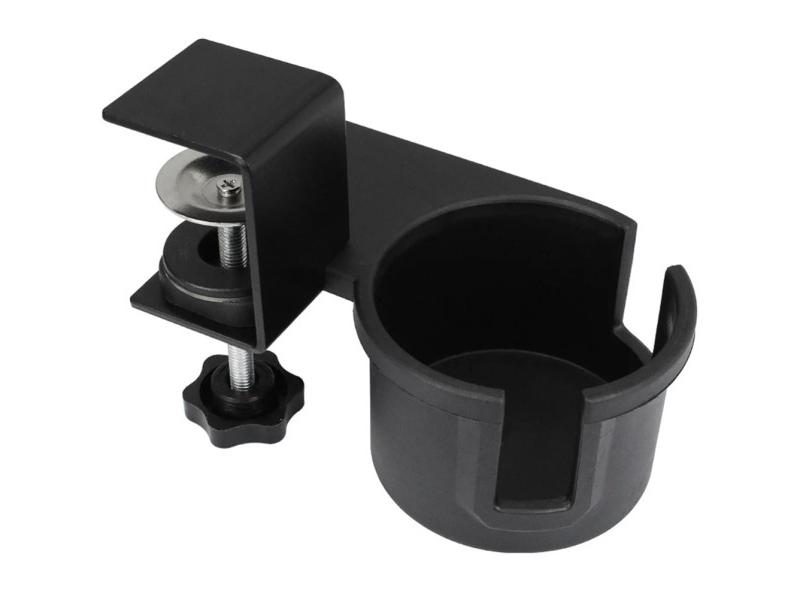 Universal Clip On Desk Couch Cup Holder Expander Tray Fixer For Coffee Mug Carousel 1