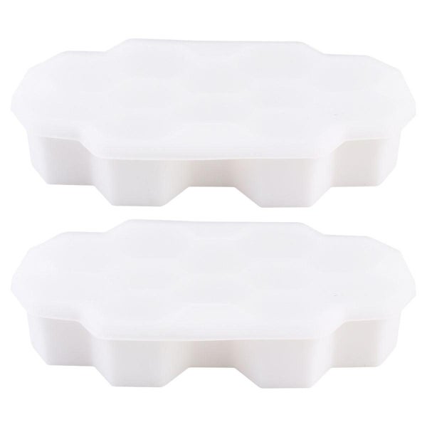 2pcs 12 Grids Honeycomb Shape Ice Making Mold Kitchen Ice Box Mold Portable Ice Carousel 1