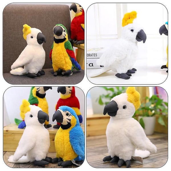 Plush Stuffed Animals Home Decoration Stuffed Parrot Toy Plush Parrot Plaything Carousel 2