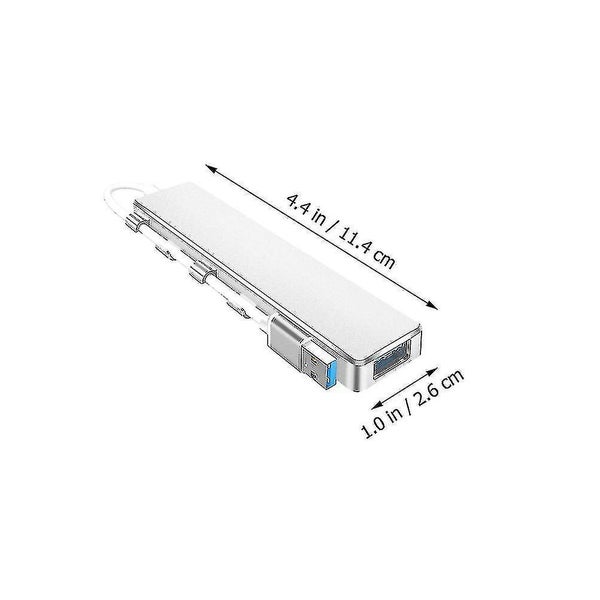 1pc Usb Hub Laptop 4 Ports Expansion Transfer Adapter For Office Home Use Carousel 2