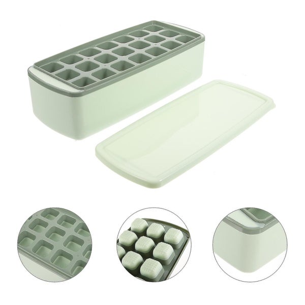 1 Set Ice Cube Bin Ice Cube Tray With Scoop Portable Ice Storage Box For Freeze Carousel 4