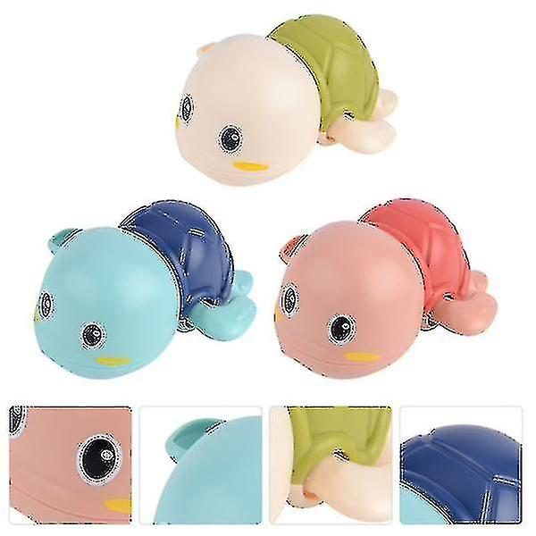 3pcs Bathtub Toys Wind Up Turtle Baby Bath Toy Tortoise Bath Toy Carousel 3