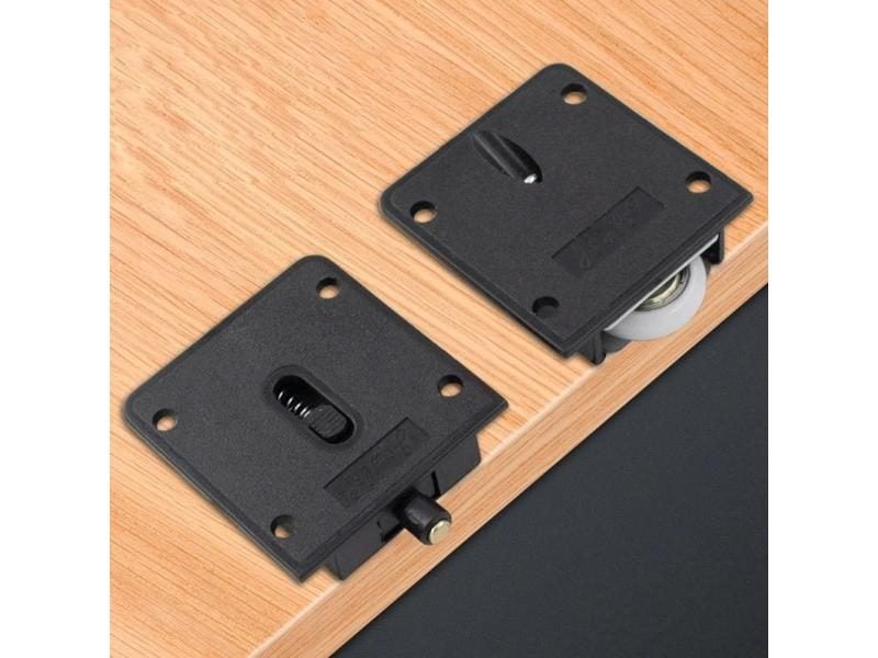 Home Wardrobe Sliding Door Pulley Black Sliding Door Wheel Cabinet Pulley Carousel 1