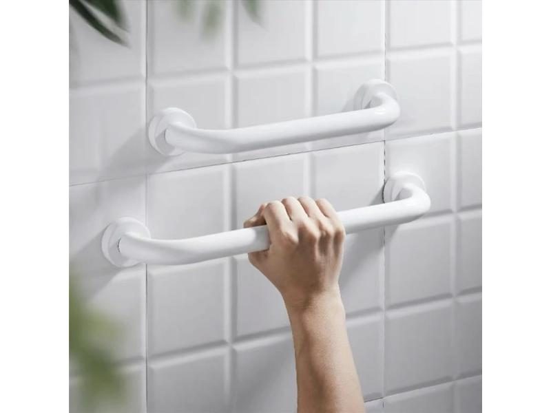 Black White Barrier Free Bathroom Stair Grab Handle For Elderly Children Carousel 2