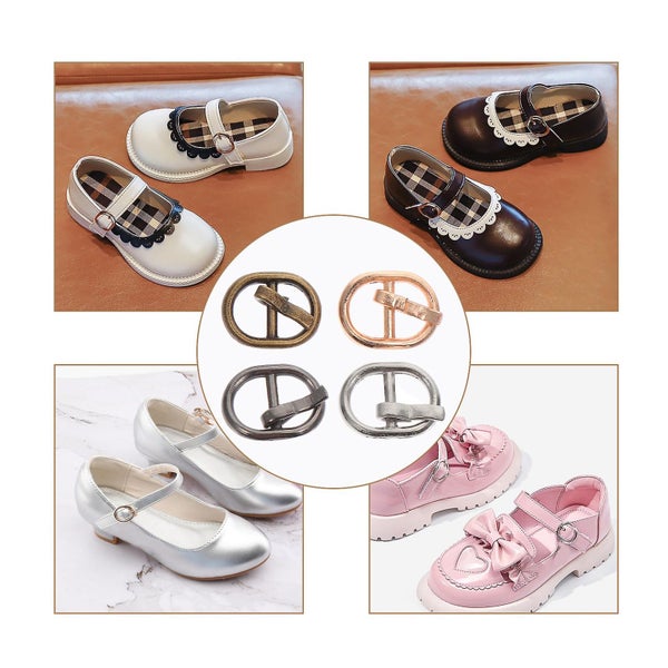 40 Pcs Handbag Accessories Slide Buckle Metal Roller Buckles Tiny Brass Roller Carousel 2