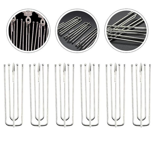 40pcs Durable Curtain 4 prong Hooks Curtain Hanging Hooks Curtain Accessories Carousel 3