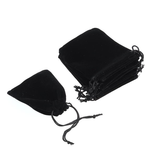12pcs Flannel Drawstring Bag Gift Bags Candy Bags Jewelry Package Storage Pouch Carousel 1