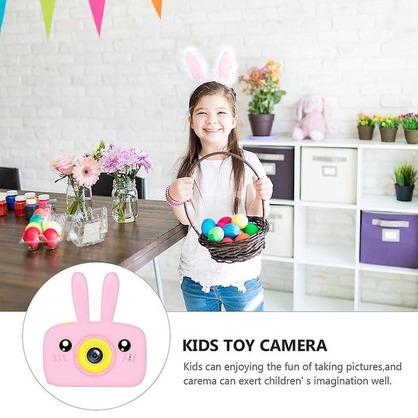 Rabbit Design Kids Mini Digital Camera Portable Cartoon Kids Camera Mini Toy Carousel 3