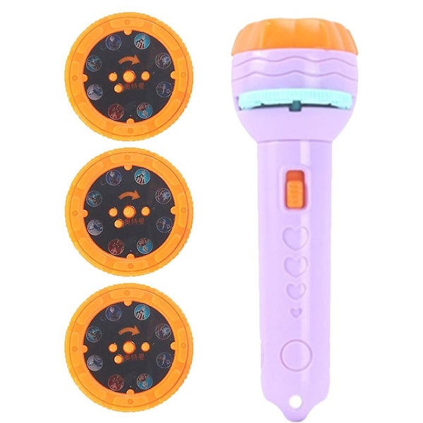 1 Set Kids Flashlight Projector Lamp Toy Early Education Toy Sleep Story Toy Carousel 1