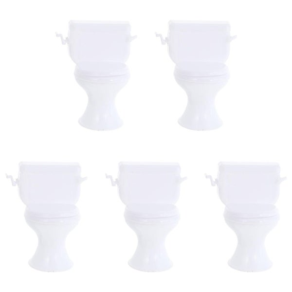 Bath Toys Kids Fairy House Furniture Miniature Children Toilet Miniature Diy To Carousel 1