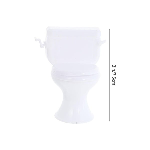 Bath Toys Kids Fairy House Furniture Miniature Children Toilet Miniature Diy To Carousel 3