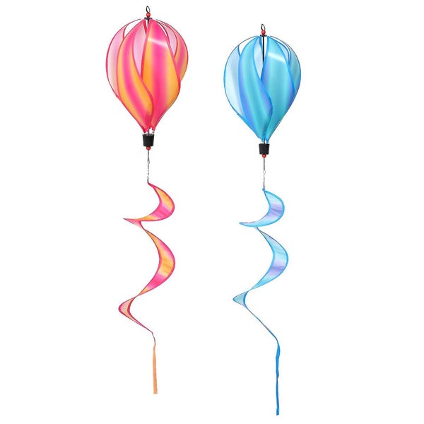 2 Pcs Lightweight Hot Air Balloons Exquisite Rainbow Balloons Party Adornments Carousel 2