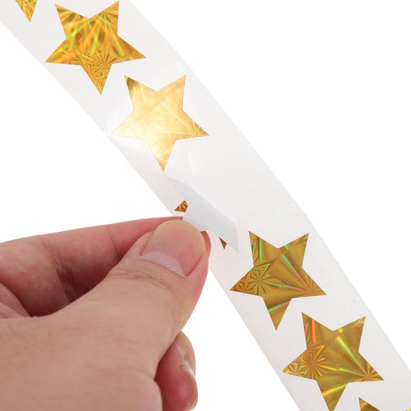 2 Rolls Nativity Stickers Kids Metallic Star Labels Glitter Gold Star Sticker F Carousel 2