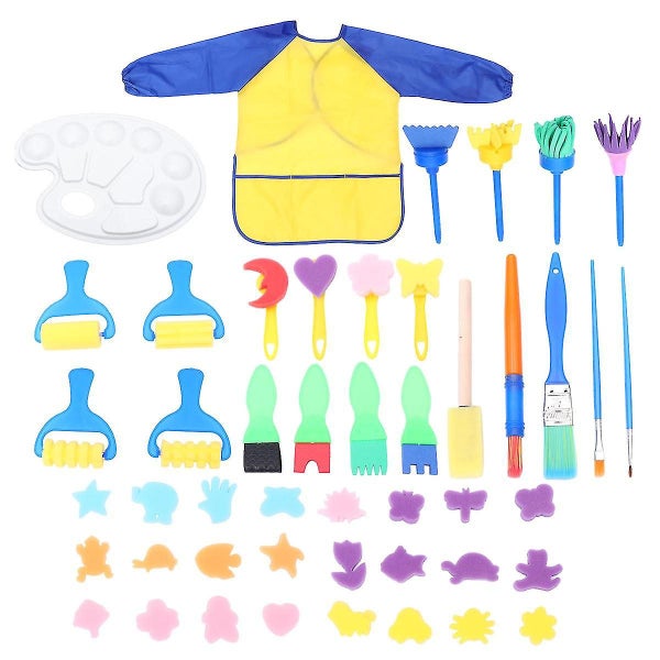 47pcs Brushes Painting Supply Sponge Brush Color Brushes Paiting Tools For Chil Carousel 2